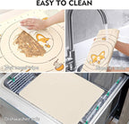 Ourokhome Silicone Baking Mat Sheet and Pastry Dough Cutter, 0.5 Inch Thick 32" - Image 6