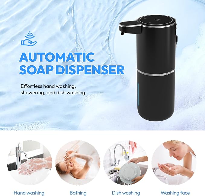 Automatic Soap Dispenser Touchless, Liquid Hand Soap Dispenser 12.8oz USB - Image 8