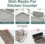 LIYI Dish Drying Rack, Adjustable Spout Design, Kitchen Dish Racks, Made of - Image 5