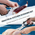 HUUSK Black Kitchen Scissors Set - Image 2