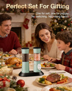Electric Salt and Pepper Grinder Set–USB-C Rechargeable Charging Base Pepper - Image 7