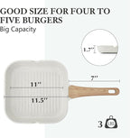 SENSARTE Nonstick Ceramic Grill Pan - Image 7