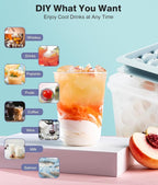 Ice Cube Tray with Lid and Bin – Round Ice Cube Trays - Image 7