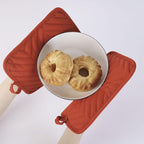 Anyi Pot Holders and Oven Mitts 7" X 9" Heat Resistant Cotton Pocket Pot Holder - Image 2