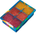 Host Ice Cube Tray with Lid, Makes 6 Large 2" Cubes, Durable Silicone Trays - Image 6