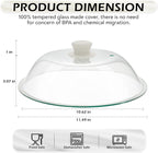 OEC Lighter Weight Tempered Glass Microwave Splatter Cover - Image 2