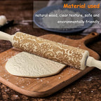 Embossed Wooden Rolling Pin, Embossing Rolling Pin - Image 3