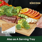 Kikcoin 20”×14” Bamboo Cutting Boards - Image 5