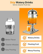 Beverage Dispenser with Stand, 2 Gallon Drink Dispenser - Image 6
