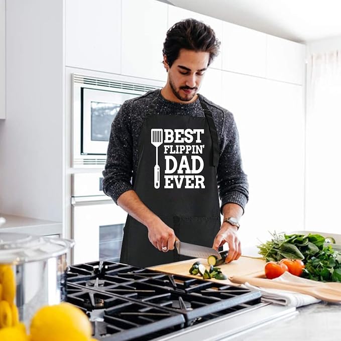 Rosoz Funny BBQ Black Chef Aprons - Image 6