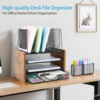 OPNICE Desk Organizer, 4-Tier Desktop File Organizer - Image 2