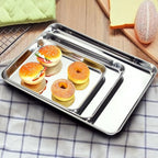 Baking Sheets 2 Pieces, Bastwe Cookie Sheets Set Stainless Steel Baking Pans - Image 6