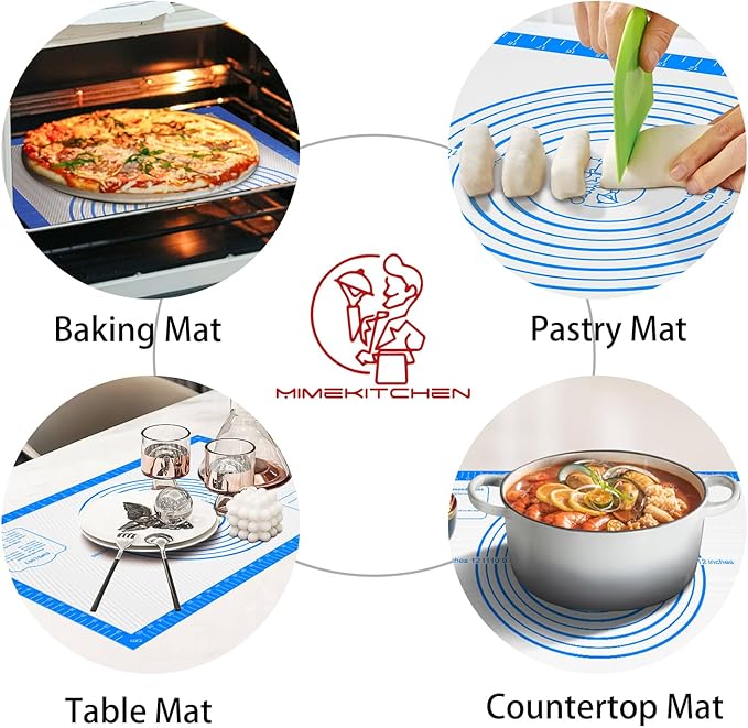 Non Stick Silicone Pastry Mat, Silicone Macaron Baking Mat - Image 3