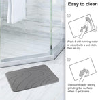 JUERLEN 2 Pack Diatomaceous Earth Shower Mat, Stone Bath Mat, Nonslip Super - Image 5