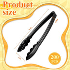 Tessco for you 200 Pcs Plastic Tongs for Serving Bulk, 9 Inch Plastic - Image 2