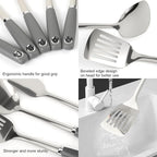 10 Piece Stainless Steel Cooking Utensils Set - Image 4