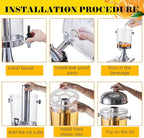 Gisafai 2 Pcs 2 Gallon Drink Dispensers - Image 4