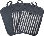 Alselo Silicone Pot Holders Set of 3 Heat Resistant & Non Slip Potholders - Image 8
