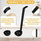 Tioncy 6 Pcs 1 Oz Small Ladle for Serving Sauce 8.07 Inches Plastic Mini Ladles - Image 4