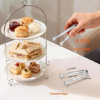 6 Pcs Mini Serving Tongs, 4.3 Inch Heart-Shaped Small Ice Tongs, Food Grade - Image 4
