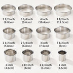 12 Pcs 304 Stainless Steel Biscuit Cutter Set - Image 2