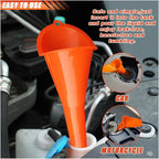 2PCS Long Neck Oil Funnels, Plastic Funnel - Image 5