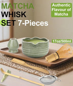 JBER Matcha Whisk Set, Ceramic Matcha Set Includes Matcha Bowl, Matcha Whisk - Image 2