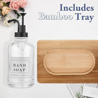 Glass Soap Dispenser with Pump, Countertop Soap and Lotion Dispenser Set of 2 - Image 5