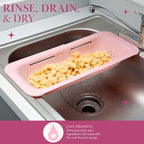 Paris Hilton Over the Sink Expandable Colander, Extendable Strainer, Adjustable - Image 4