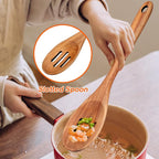 4-Piece 14" Large Acacia Wood Utensils Set - Image 4