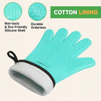 GEEKHOM BBQ Gloves Heat Resistant Oven Mitts - Image 6
