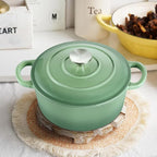 TeamFar Enameled Cast Iron Dutch Oven - 3QT Small Dutch Oven Pot - Heavy Duty - Image 7