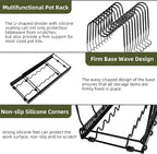 ROOHUA Pot Rack -Expandable Pan Organizer - Image 4