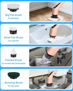 Leebein Electric Spin Scrubber, Cordless Powerful Scrub Brush - Image 4