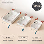 Ceramic Baking Dish Set of 3, Casserole Dishes - Image 2