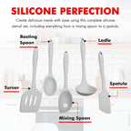Chef Craft - Premium Silicone Kitchen Tools and Utensils Set, Non-Scratch - Image 4