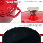 Flavehc Dutch Oven Pot with Lid 2.8 qt Cast Iron Dutch Oven - Image 2