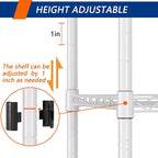 REGILLER 5-Wire Shelving Metal Storage Rack Adjustable Shelves, Standing - Image 5