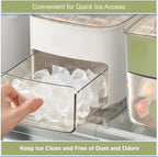 Ice Cube Tray with Lid & Bin Ice Maker Ice Trays - Image 2