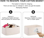OIASKET 6 Pack Storage Baskets for Shelves, Small Baskets for Shelves, Cute - Image 7