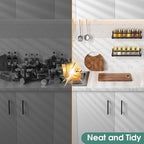 LUCYCAZ 2 Pack Wall Mounted Spice Rack - Image 7