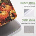 Fall Pumpkin Dish Drying Mat for Kitchen Counter Thanksgiving Autumn Harvest - Image 4