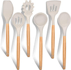 E-far Cooking Utensils Set of 6, Silicone Kitchen Utensils by E-far