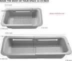 LASSHSWA Collapsible Colander for Kitchen, Over the Sink Strainer Basket for - Image 5