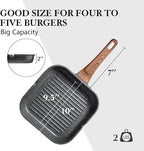 SENSARTE Nonstick Grill Pan for Stove Tops, Versatile Griddle - Image 7