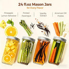 ComSaf 24 oz Mason Jars Wide Mouth 6 Pcs, Large Canning Jars - Image 5