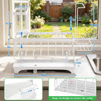 VOOWO Sponge Holder for Kitchen Sink, Compact Sink Caddy - Image 2