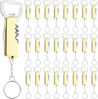 Ziliny 24 Pcs Bottle Opener Keychain Bulk Wine Bottle Beer Opener Keychain by Ziliny