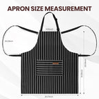 Serrenf 2 Pack Apron, Cooking Kitchen Aprons, Adjustable Bib Apron - Image 2