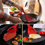 Egg Flipper Spatula Tongs 2 PCS Spatula - Image 7